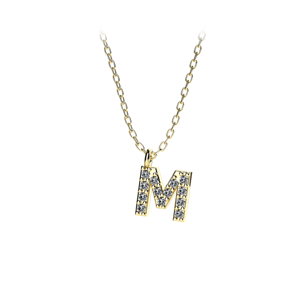 Bisaku.jewel.yellow.alt Letter_M_Mini