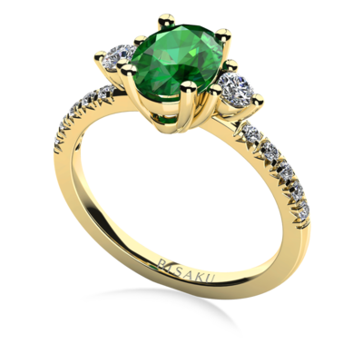 Engagement ring white gold Mora
