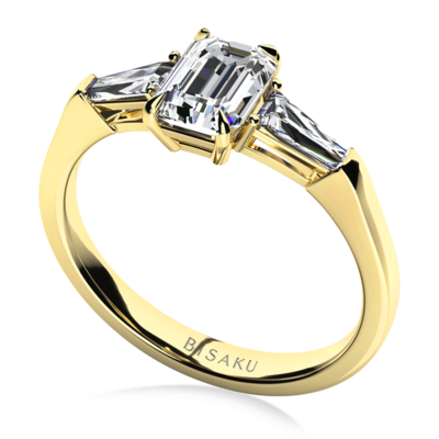Engagement ring yellow gold Harlow