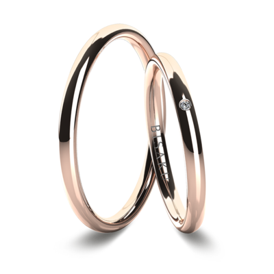 Wedding rings rose gold IvyI