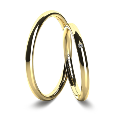 Wedding rings yellow gold IvyI