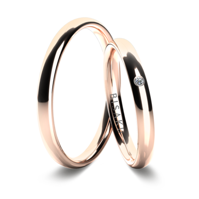Wedding rings rose gold IvyII