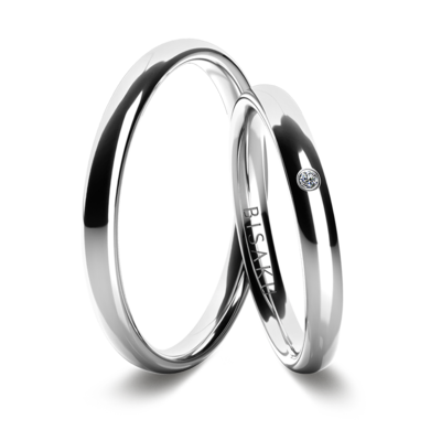 Wedding rings white gold IvyII