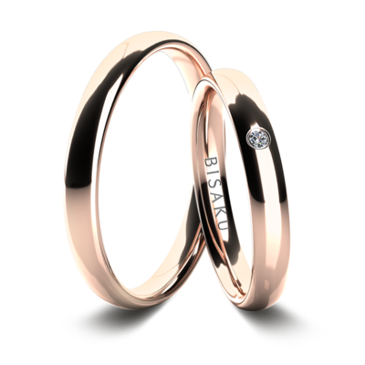 Wedding rings rose gold IvyIII