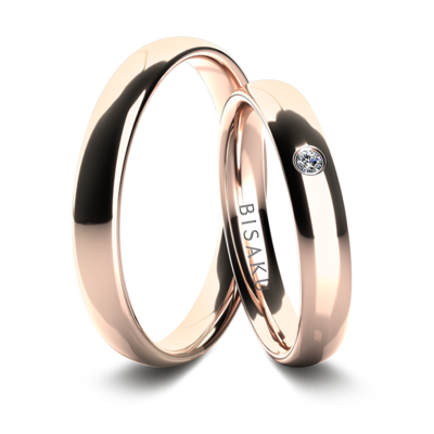 Wedding rings rose gold IvyIV