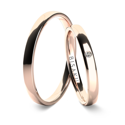 Wedding rings rose gold KaiII