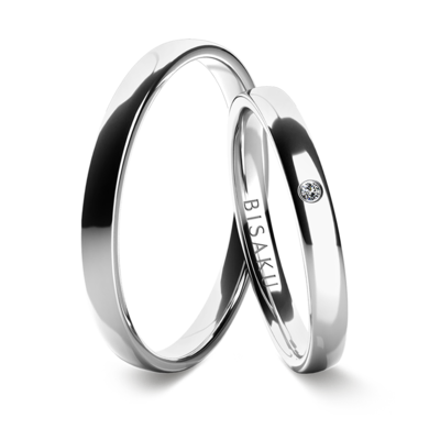 Wedding rings white gold KaiII