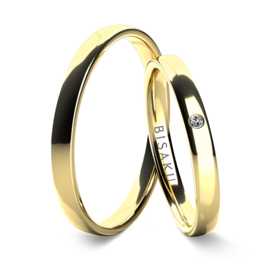 Wedding rings yellow gold KaiII