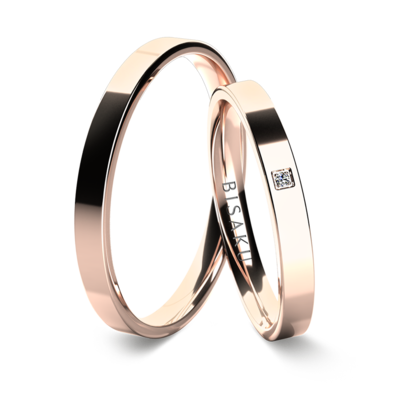 Wedding rings rose gold JacobI