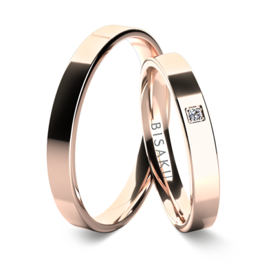 Wedding rings rose gold JacobII