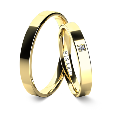 Wedding rings yellow gold JacobII
