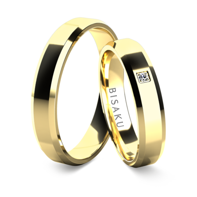 Wedding rings yellow gold DionII