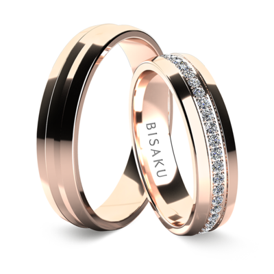 Wedding rings rose gold Harriet