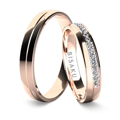 Wedding rings rose gold AmosI