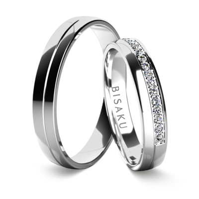 Wedding rings white gold AmosI