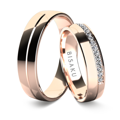 Wedding rings rose gold AmosIV