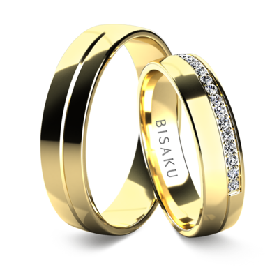 Wedding rings yellow gold AmosIV