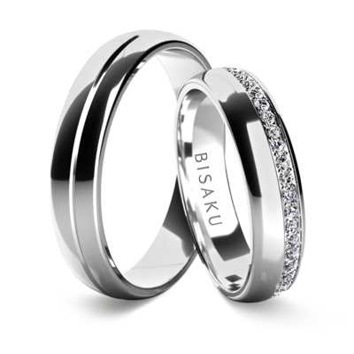Wedding rings white gold KinsleyII