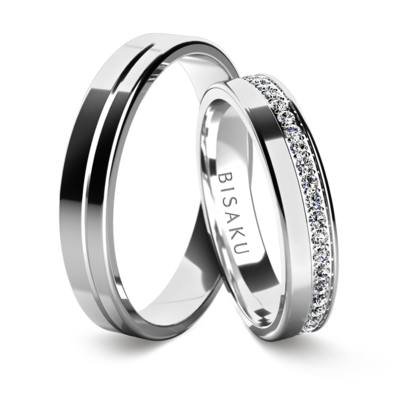 Wedding rings white gold EmrysI