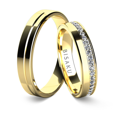 Wedding rings yellow gold EmrysI