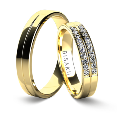 Wedding rings yellow gold Isadora