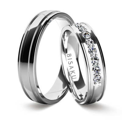 Wedding rings white gold Talia