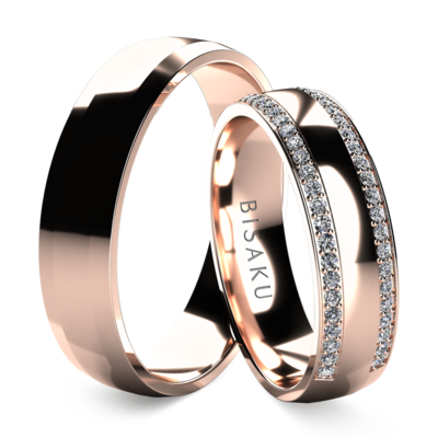 Wedding rings rose gold RheaI