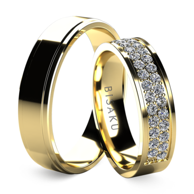 Wedding rings yellow gold River