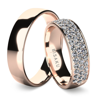 Wedding rings rose gold Frances