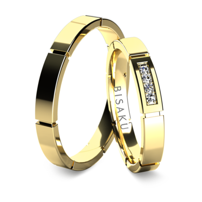 Wedding rings yellow gold Acacius