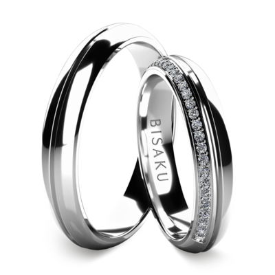 Wedding rings white gold Saskia