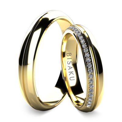 Wedding rings yellow gold Saskia