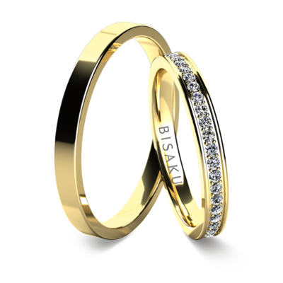 Wedding rings yellow gold KaelII