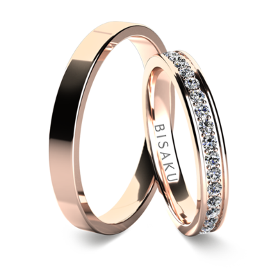 Wedding rings rose gold KaelIII