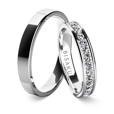 Wedding rings white gold KaelIII