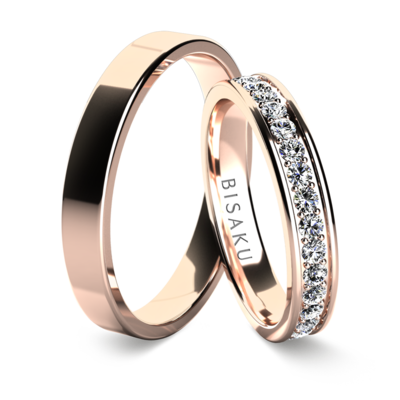 Wedding rings rose gold KaelIV