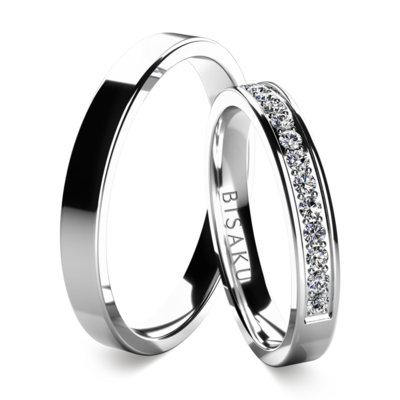 Wedding rings white gold NolaIII