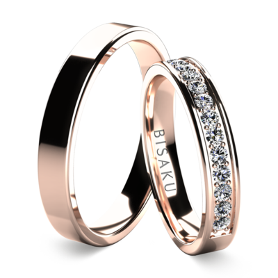 Wedding rings rose gold NolaIV