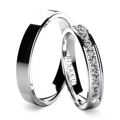 Wedding rings white gold NolaIV