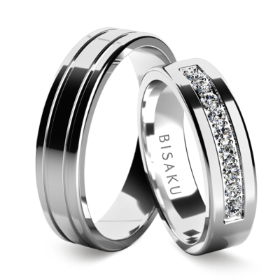 Wedding rings white gold MiriamIII