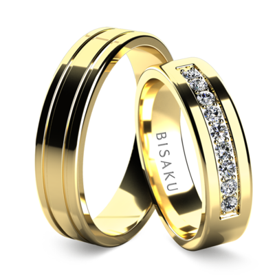 Wedding rings yellow gold MiriamIII