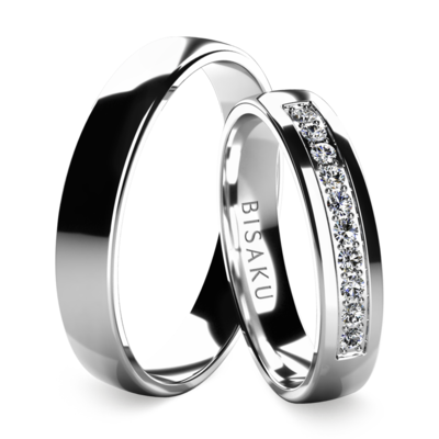 Wedding rings white gold Edie