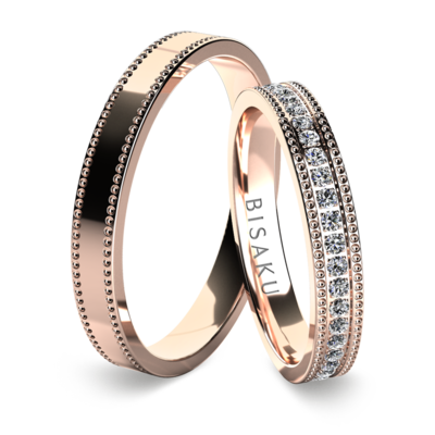 Wedding rings rose gold AmarinI