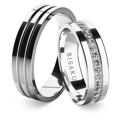 Wedding rings white gold Amil