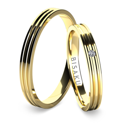 Wedding rings yellow gold Seamus