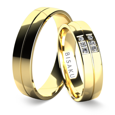 Wedding rings yellow gold CohenI