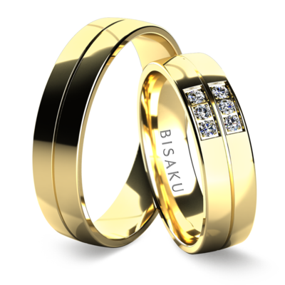 Wedding rings yellow gold CohenII