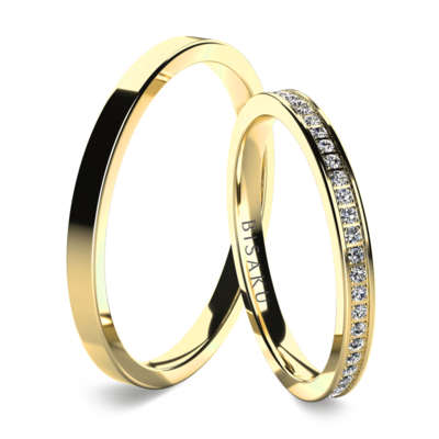 Wedding rings yellow gold Gaia