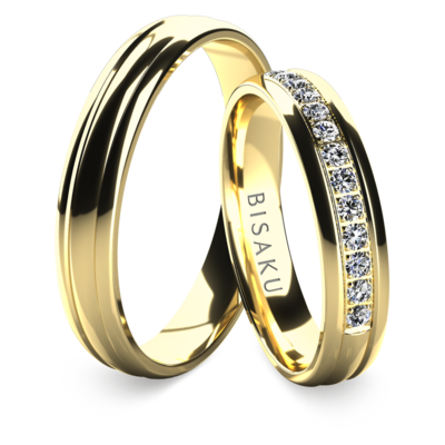 Wedding rings yellow gold Vivian