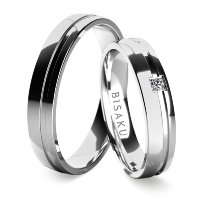 Wedding rings white gold Pryia